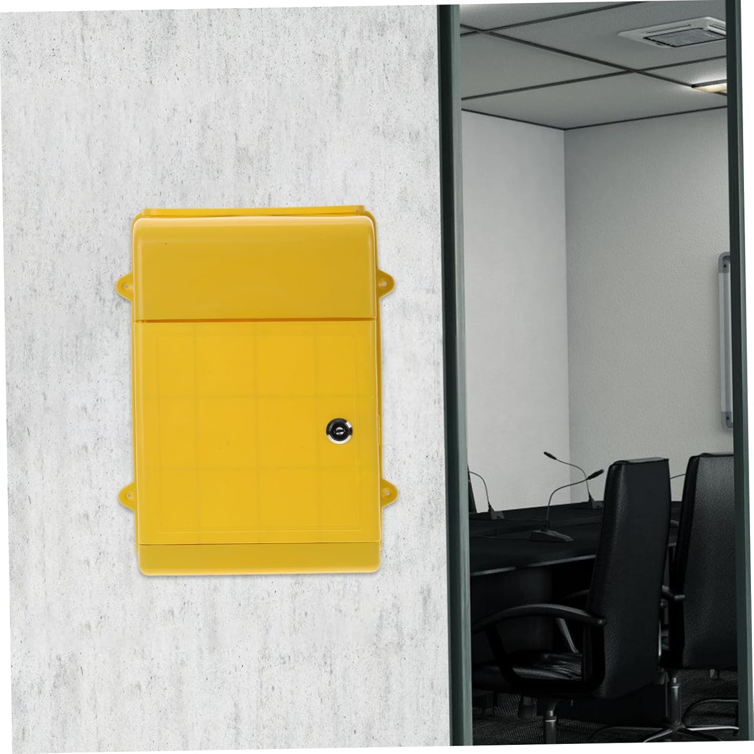 balacoo 2pcs Box Wall Mount Mailbox Outdoor Letter Box Suggestion Capacity Simple Practical