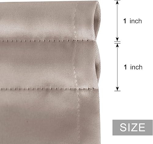 Miniatura 490 de DWCN Cortinas para puerta francesa: cortina térmica con bolsillo para barra para puertas con ventana de cristal, puertas de cocina y patio