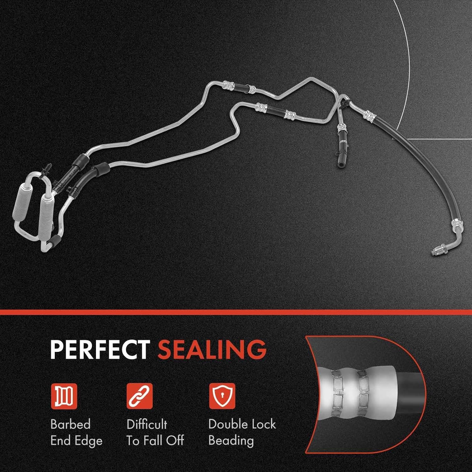 A-Premium Power Steering Hose Pressure Hose Line Assembly Compatible with Saturn Vue 2008 2009 2010, Gear To Reservoir