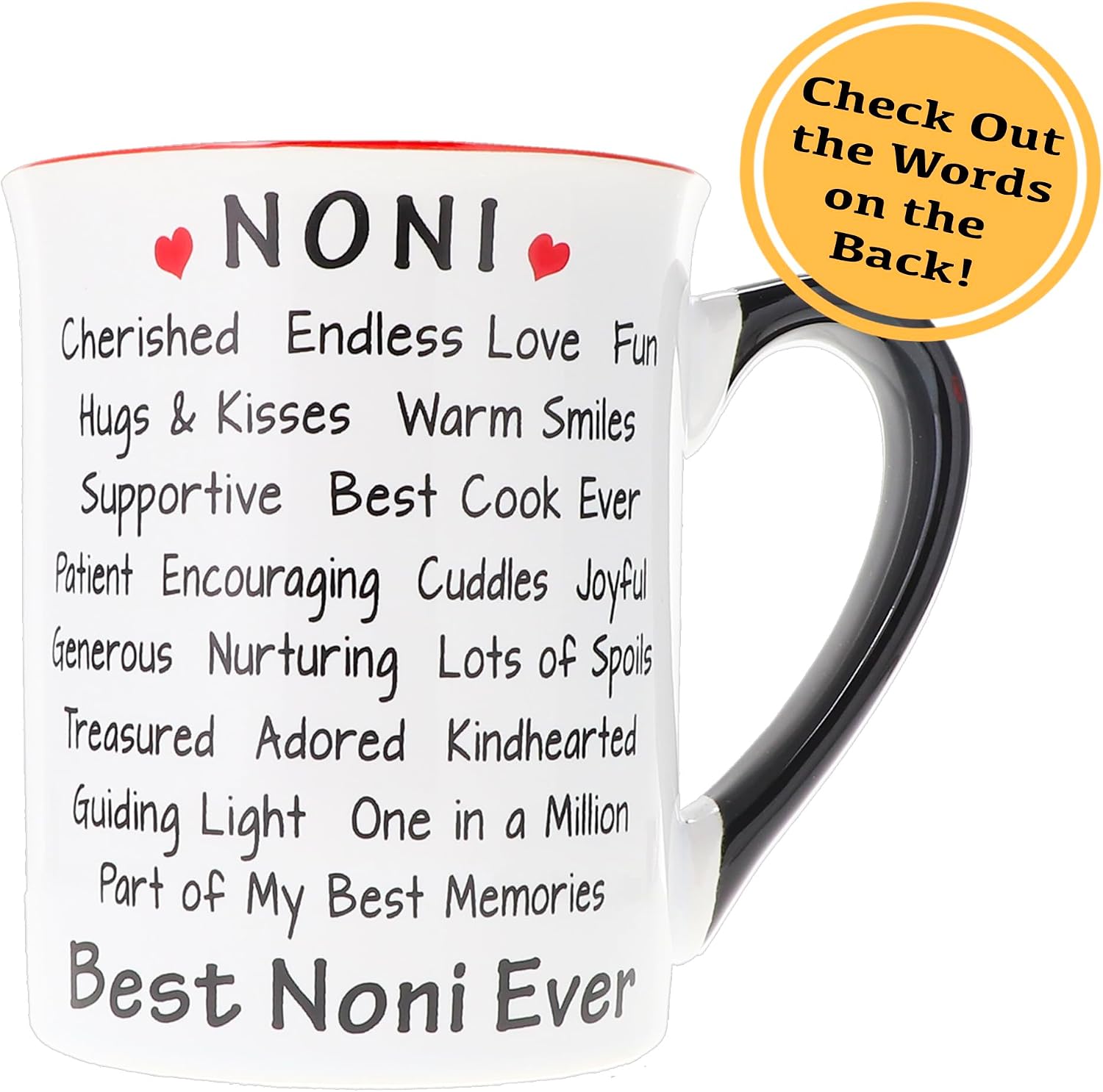 Cottage Creek Mugs 16 oz Large Ceramic Coffee Cup, I Love My Noni Mug image 2