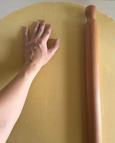 Miniatura 7 de Nonna's Mattarello, rodillo de pasta (arce duro, 40")