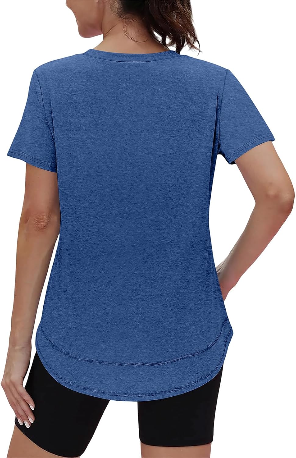 XIEERDUO Womens Workout Tops Short Sleeve Shirts Sun Protection UPF 50+ Quick Dry Outfits for Hiking Running V Neck S-3XL - Image 5