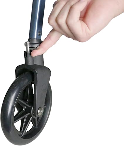 Miniatura 6 de Stander Kit de rueda delantera giratoria con bloqueo, ruedas de repuesto de 6 pulgadas para Stander Wonder Walkers y Signature Life Elite Travel