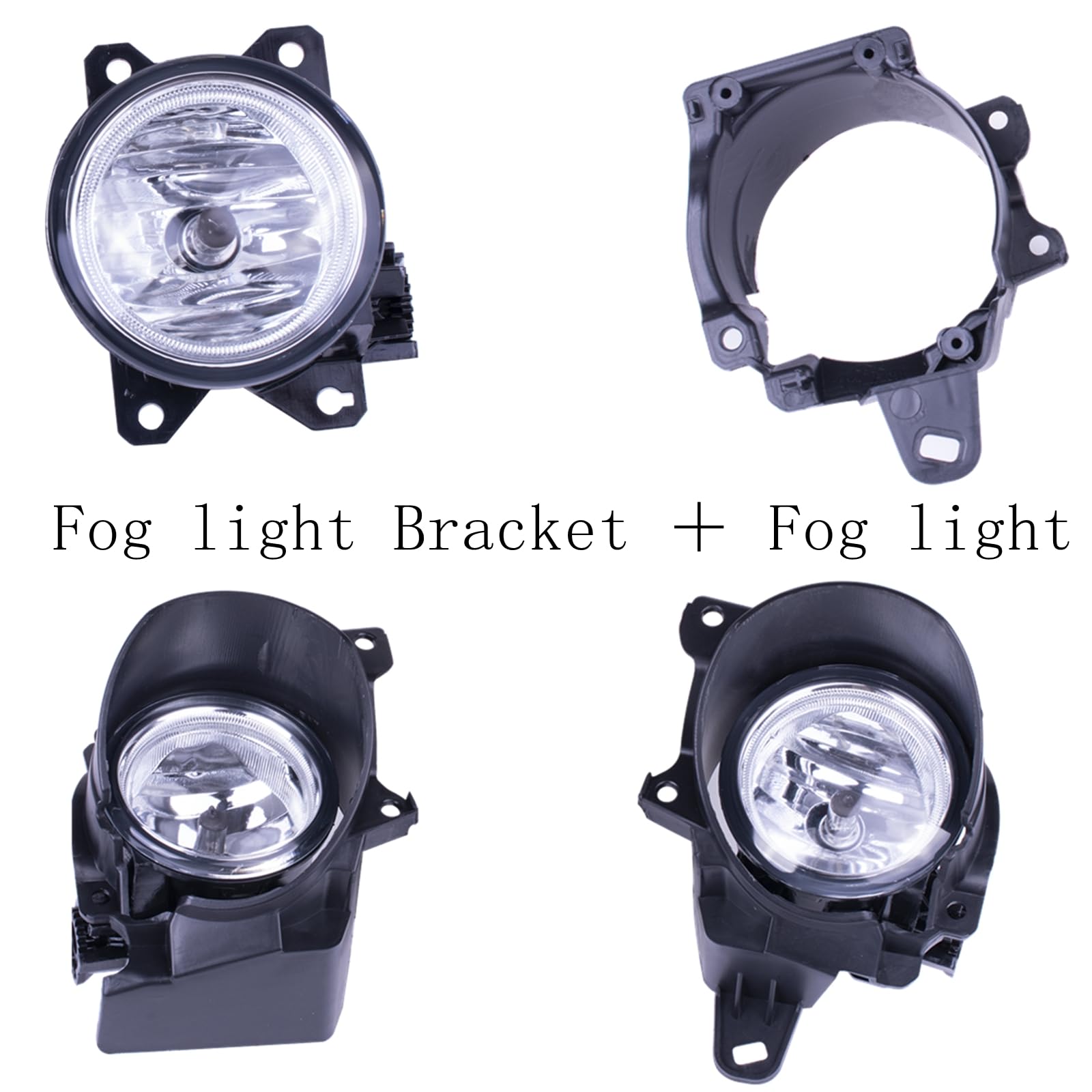 Evan-Fischer Front Passenger Side Fog Light Cover For 2019-2022 Honda HR-V – Textured Black