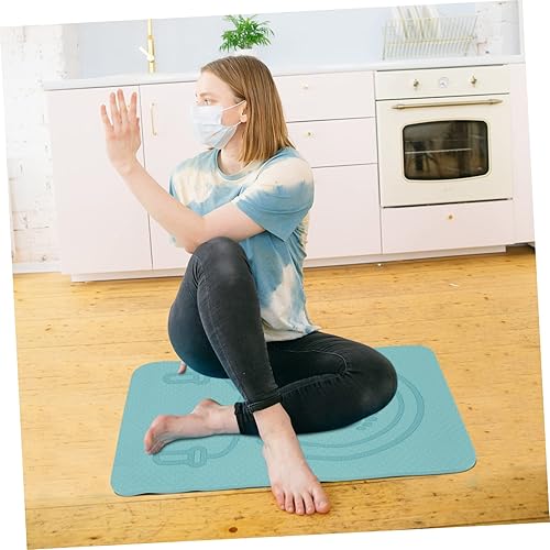 Miniatura 8 de BCOATH Alfombrilla para saltar al aire libre, esterillas de salto para ejercicio antiabsorción, esterillas de yoga para viajes, gimnasio, suelo