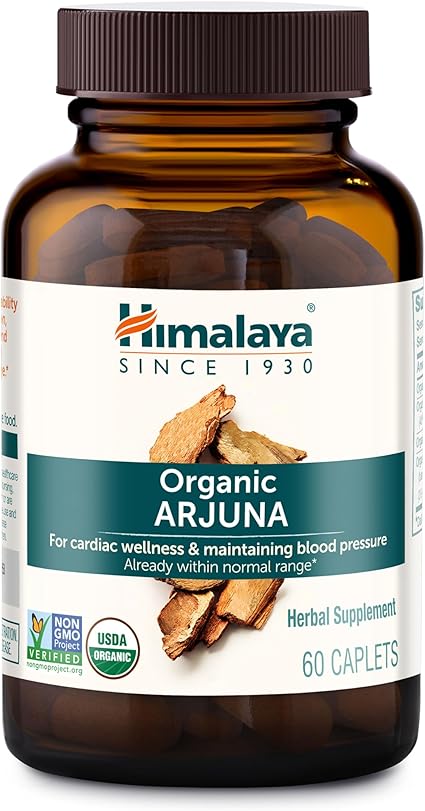 Himalaya Organic Arjuna, 60 Day Supply - Herbal Supplement Supporting