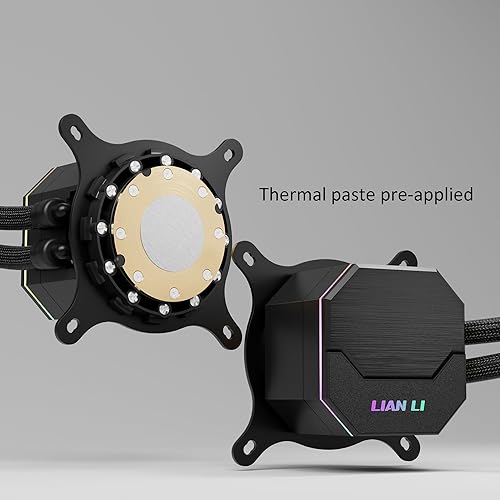 Miniatura 6 de LIAN LI ALC360 AIO Cooler 14.173 in Radiador líquido CPU Cooler RGB todo en uno Sistema de refrigeración de agua, ventiladores PWM de 0.118 x 4.724