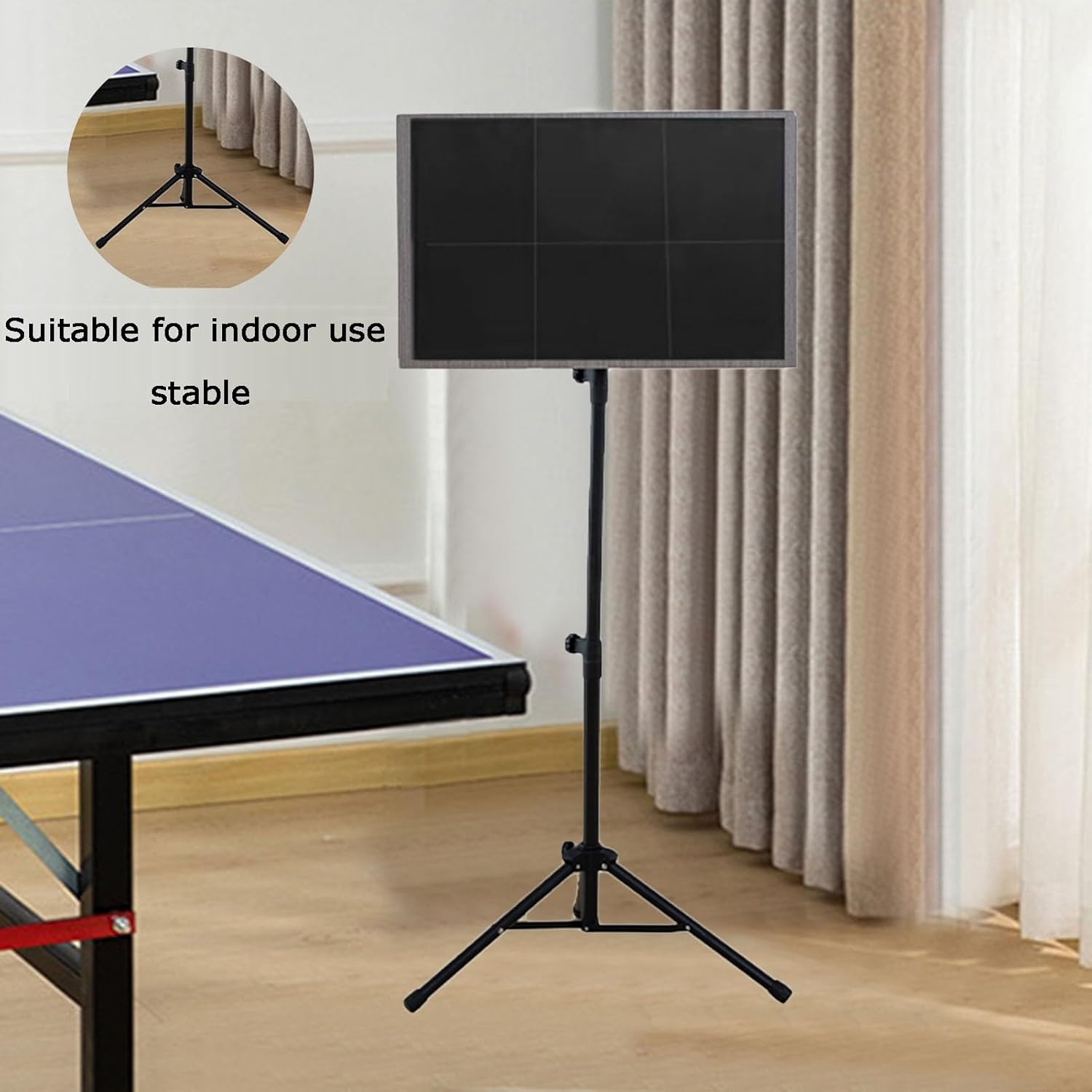 Table Tennis Rebound Board, Angle Adjusted Portable Pingpong Exerciser Tool, Pingpong Accessory for Home Gyms Schools Clubs