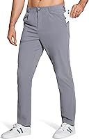Vista 1 de ZUTY Pantalones de golf para hombre de 29 a 31 pulgadas, ligeros, rectos, elásticos, casuales, de secado rápido, transpirables, con 5 bolsillos