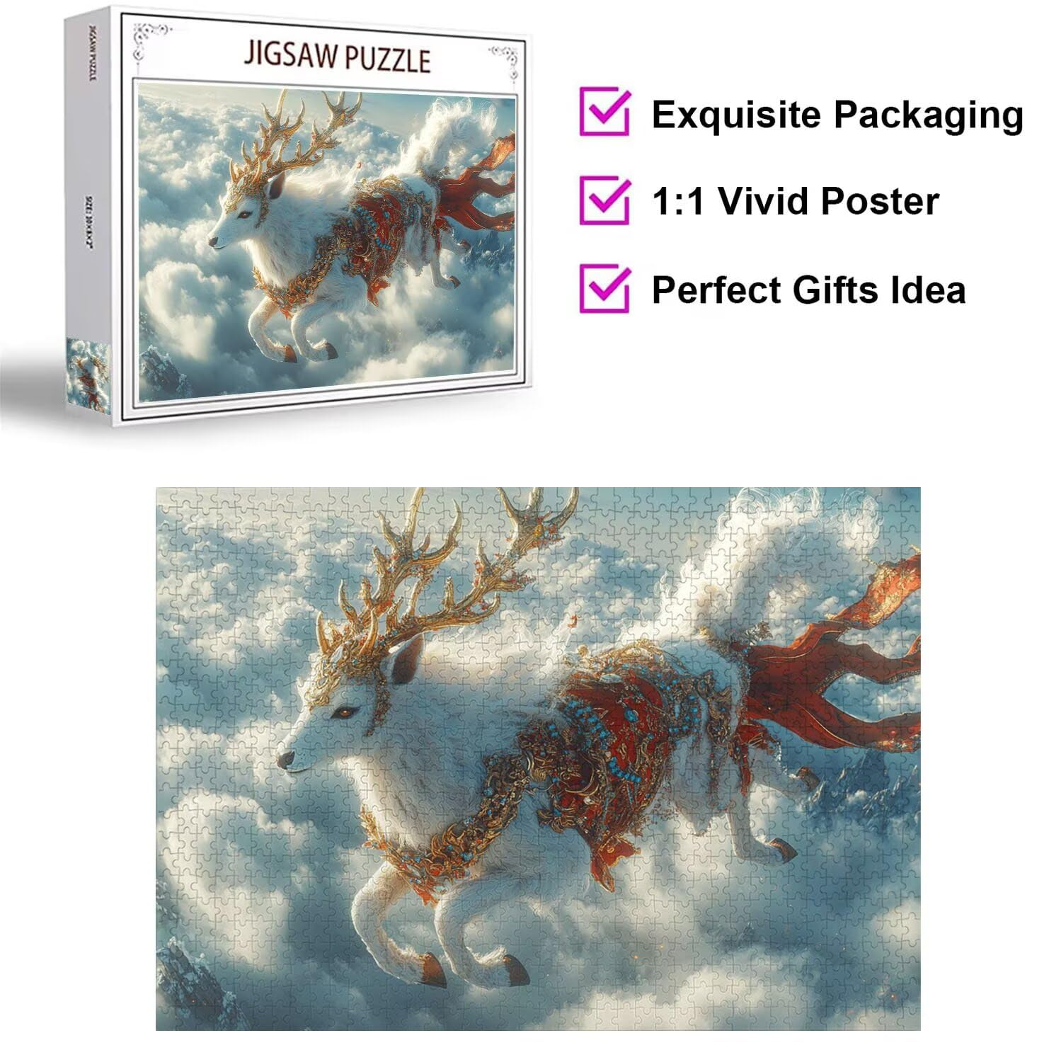 Puzzle 6000 Pezzi cervo Puzzle Classici per Gioco Familiare, n-441