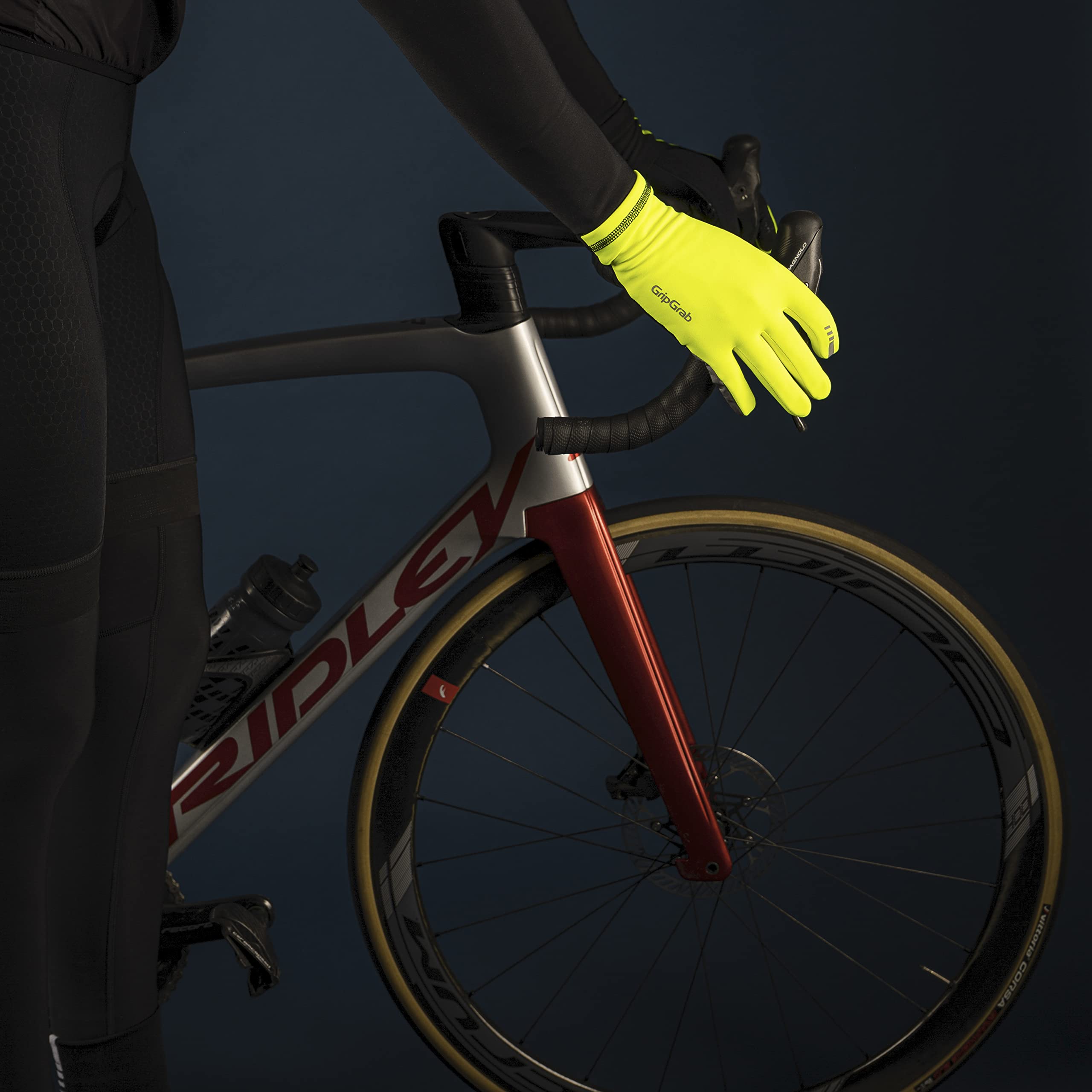 GripGrab Insulator 2 Spring-Autumn Thermal Cycling Gloves Thin Winter Road Gravel Biking Glove Warm Full Finger Liners