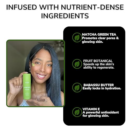 Miniatura 8 de Minimo Skin Essentials Honeydew Matcha Green Tea Hidratante facial - Hidratante ligero y sedoso para uso diario, 4 onzas líquidas