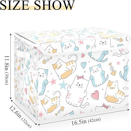 Miniatura 3 de Lindos contenedores plegables de almacenamiento para ropa, organizadores de tela con asa reforzada, organizadores de armario para dormitorio, hogar,