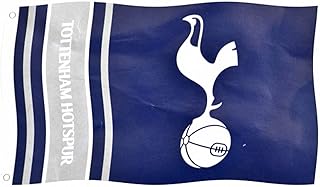 Tottenham Hotspur FC Wordmark Stripes Flag (5 x 3ft) (Navy)