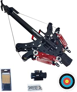 High-Precision Tactical Compound Bow with Red Dot Sight, Adjustable Draw Weight, Shock Absorption System, for Hunting, Target Practice and Outdoor SportsGiant Blood Spider Archery