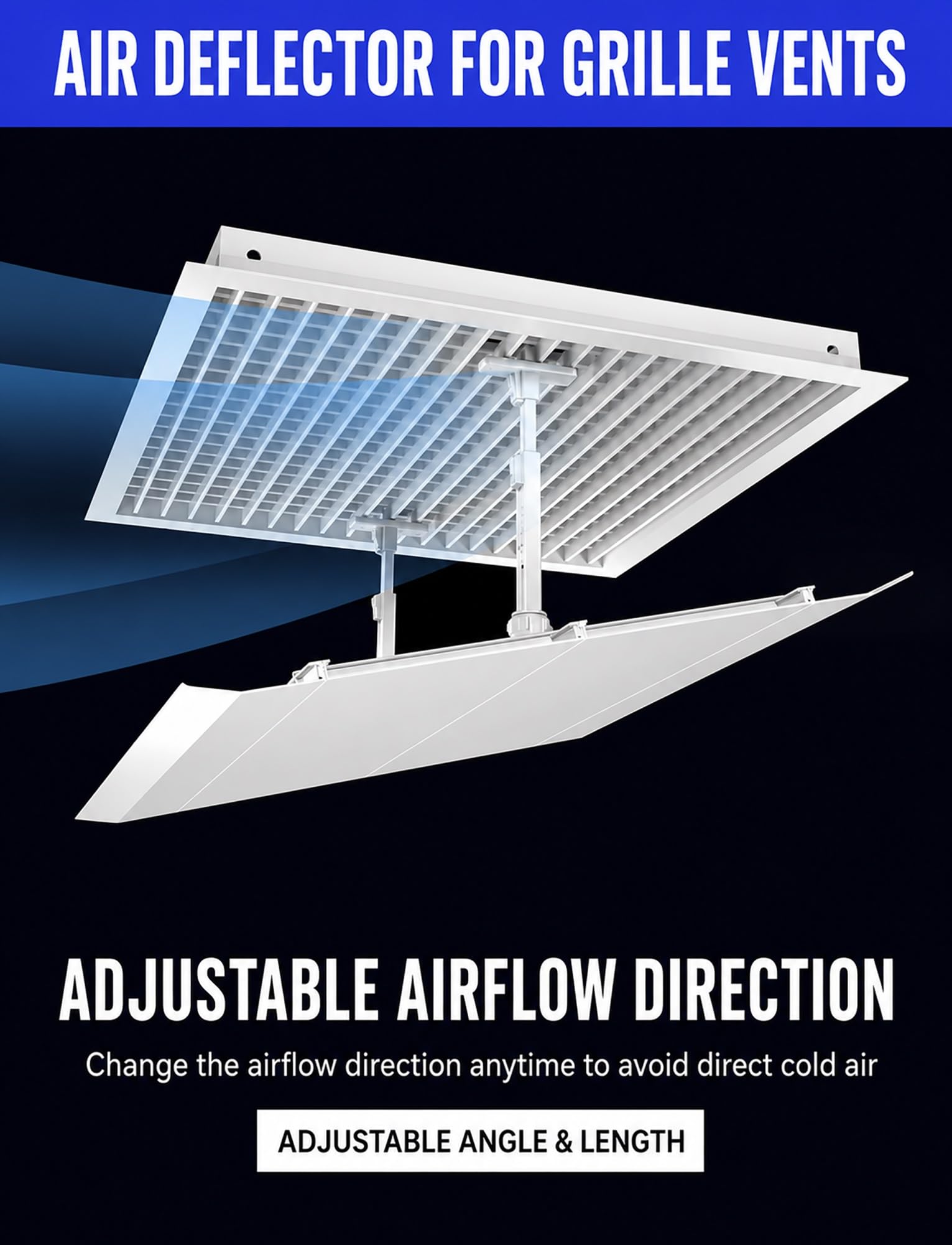 Quadratischer Decken-AC-Deflektor aus ABS