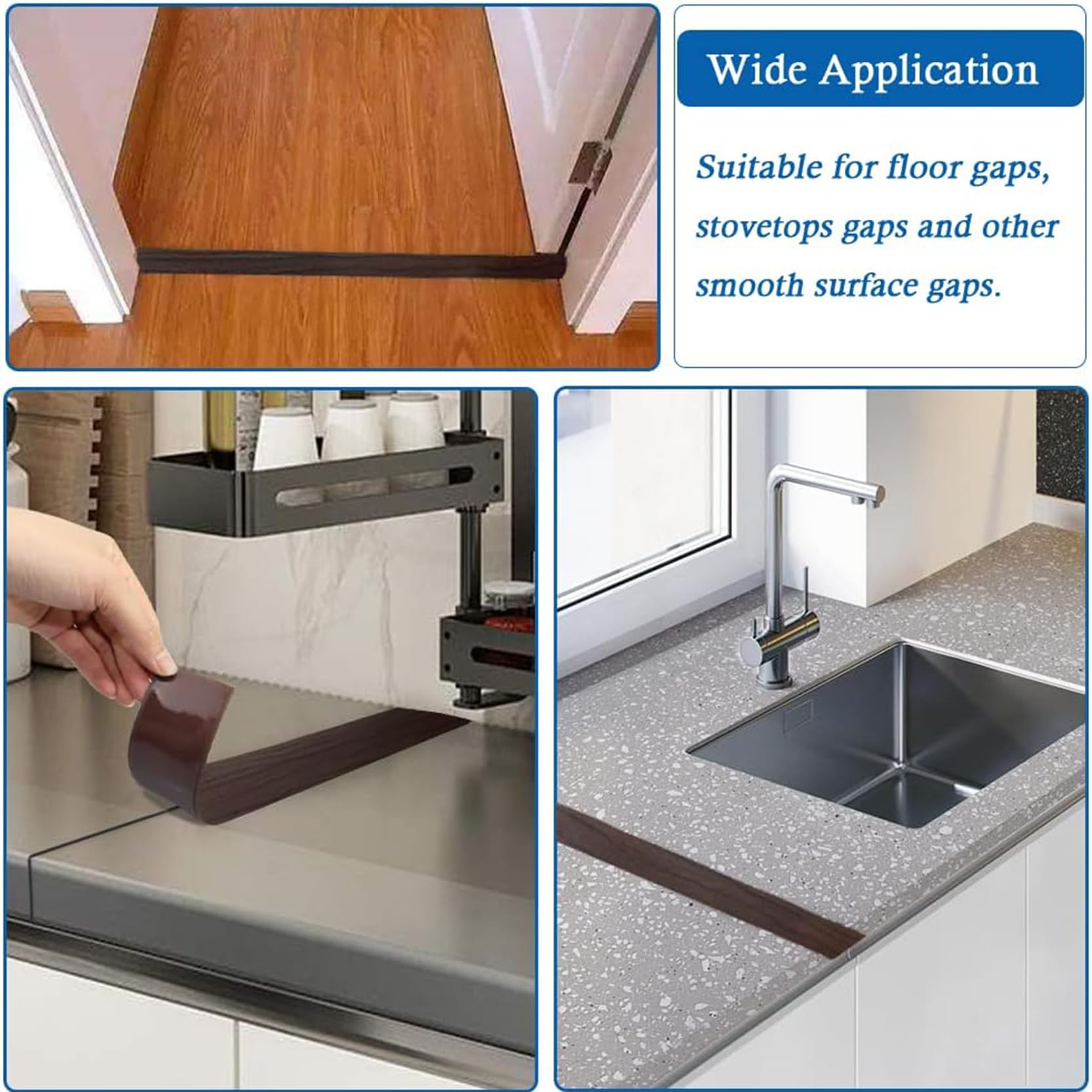 Tira divisora de suelo de PVC autoadhesiva de 10 m, para puertas, alfombras a azulejos, tratamiento de suelo, fácil instalación, perfecto para renovación del hogar