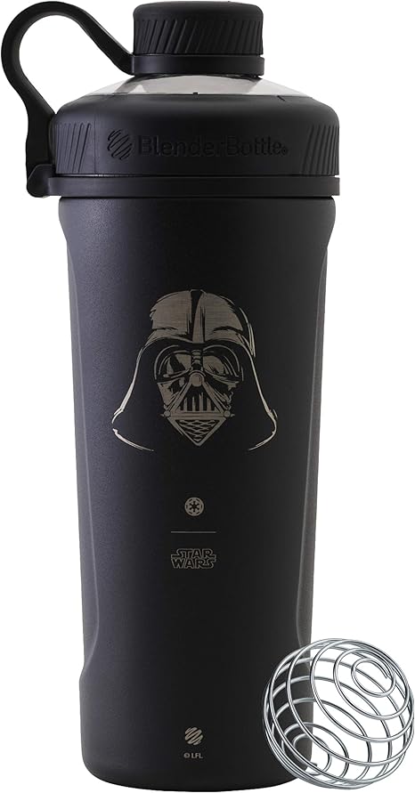 Amazon Blenderbottle スターウォーズ ラジアンシェイカーカップ 断熱ステンレススチールウォーターボトル ワイヤーウィスク付き 26オンス ダースベイダー Blender Bottle 水筒 マグボトル