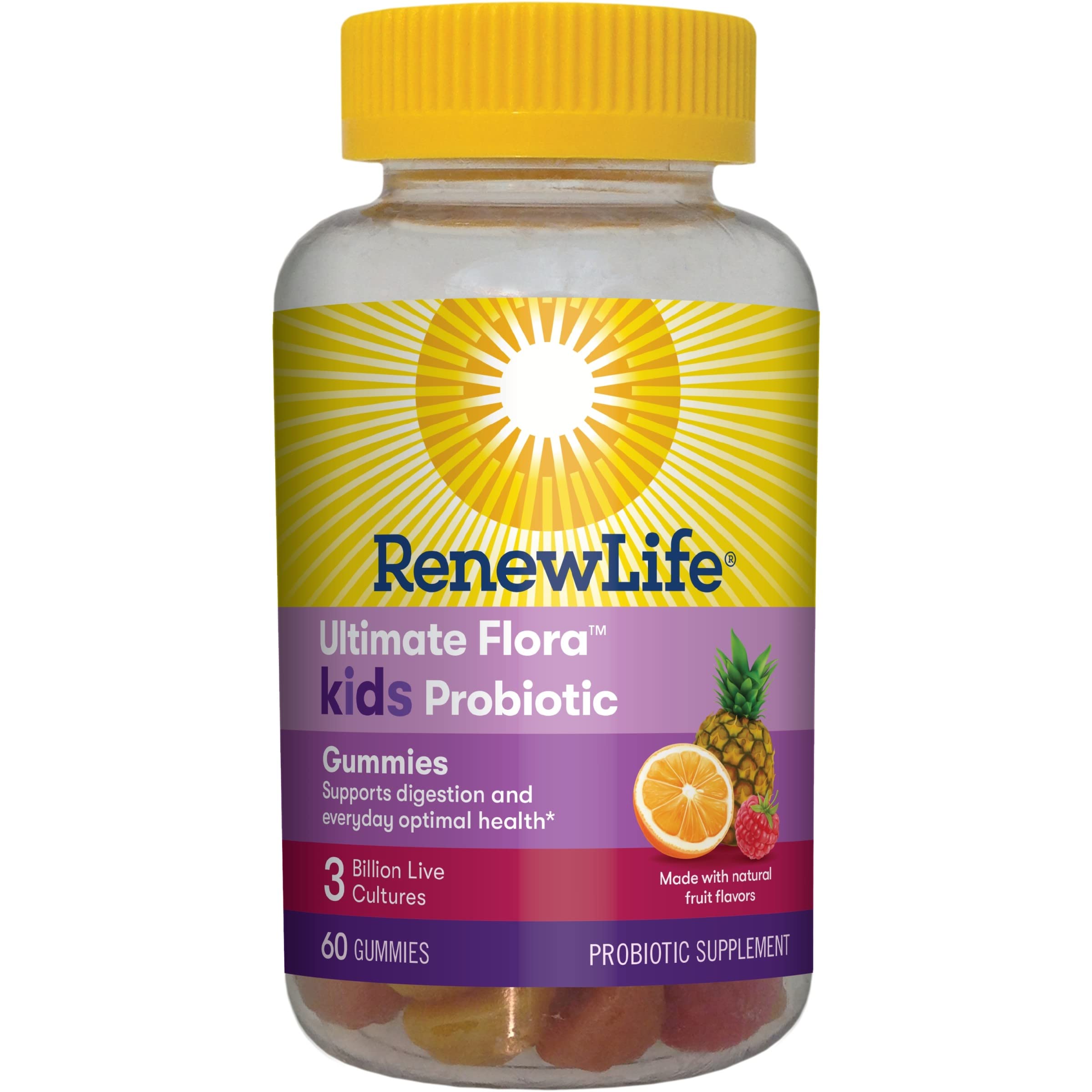 Renew Life Probiotic for Kids, 3 Billion CFU Probiotic Gummies ...