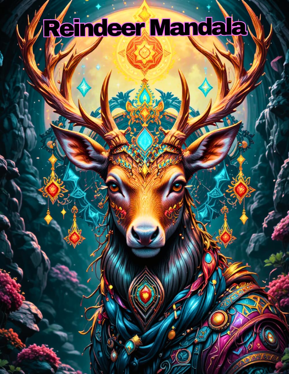 Woodland Reindeer Mandalas: Detailed Festive Deer Patterns for Mindful Art Therapy and Calm