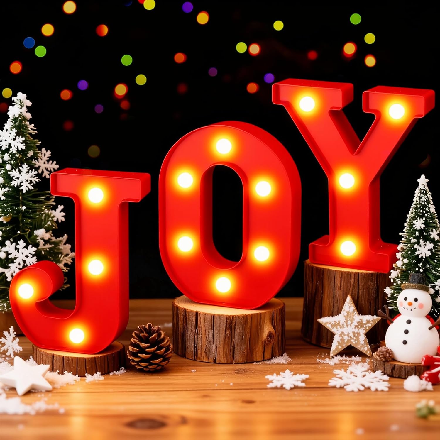 Letrero LED de Navidad JOY