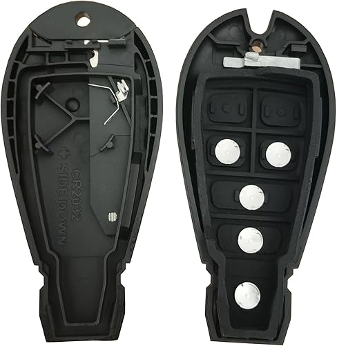 Miniatura 9 de WKEDQAF Repuesto para llavero remoto de entrada sin llave compatible con Dodge Ram 1500 2500 3500 2013-2018 (4 botones b)