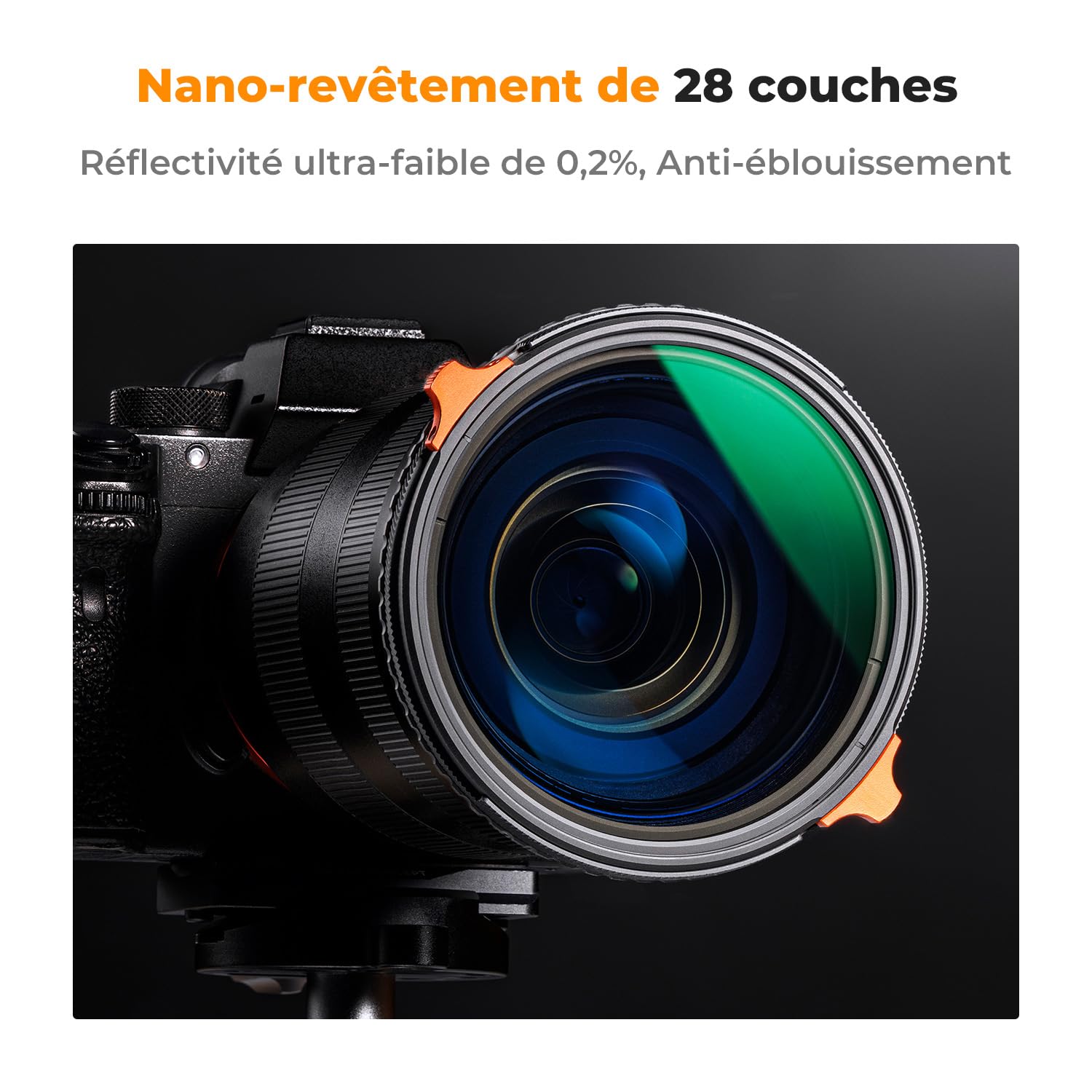 K&F CONCEPT 67 mm Filtre Polarisant CPL ND2-ND32 Variable True Color 2 en 1 pour Objectif Appareil Photo