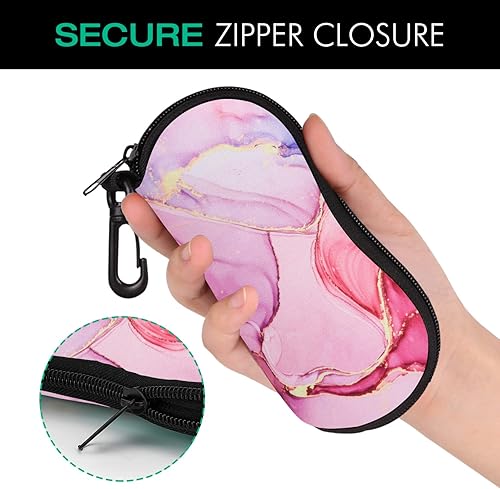 Miniatura 76 de MoKo - Estuche suave, ultra ligero, de neopreno, para lentes de sol, con cremallera y clip para cinturón