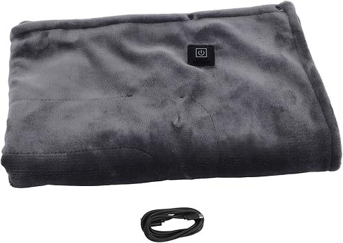 Luqeeg Manta eléctrica tamaño matrimonial – Calentador de cama con 3 calor y franela suave lavable de alta calidad, apagado automático,