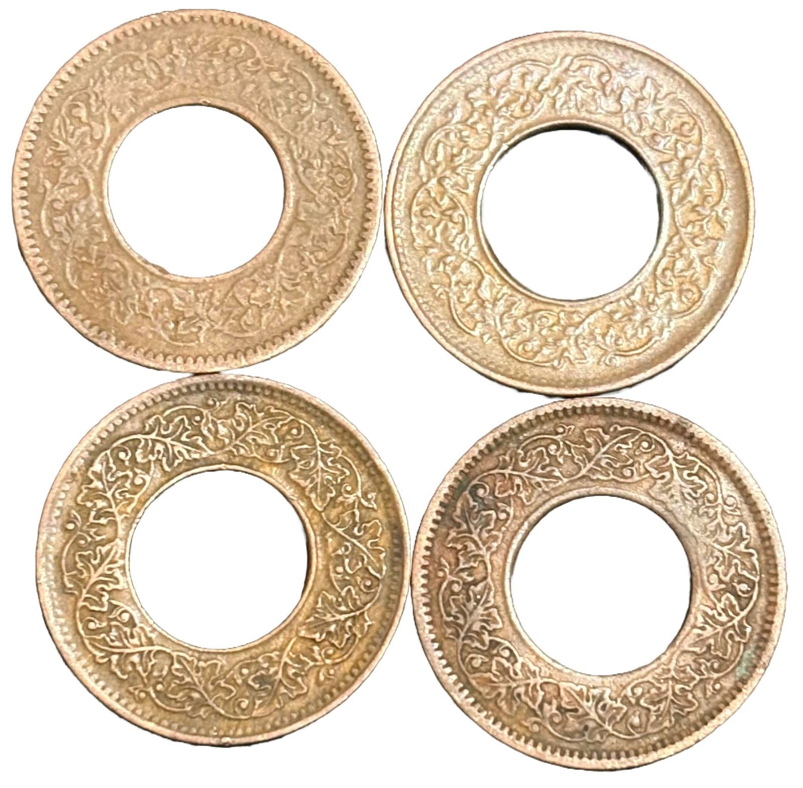 コレクション coindot Vintage British India 1 Pice Coins Collection, 1943-1947, Complete