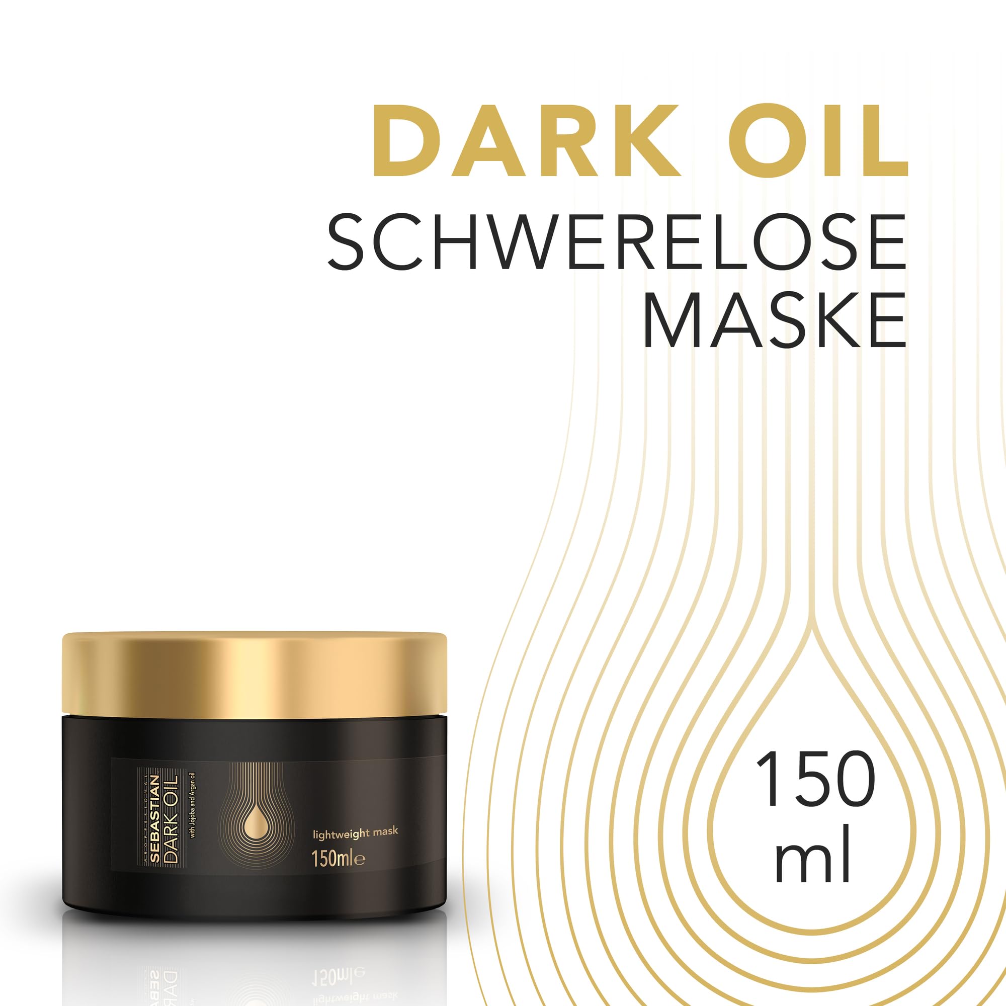 Sebastian Professional Dark Oil Hair Care | Glättet & nährt das Haar | Schwerelos | Für alle Haartypen 2 Pack
