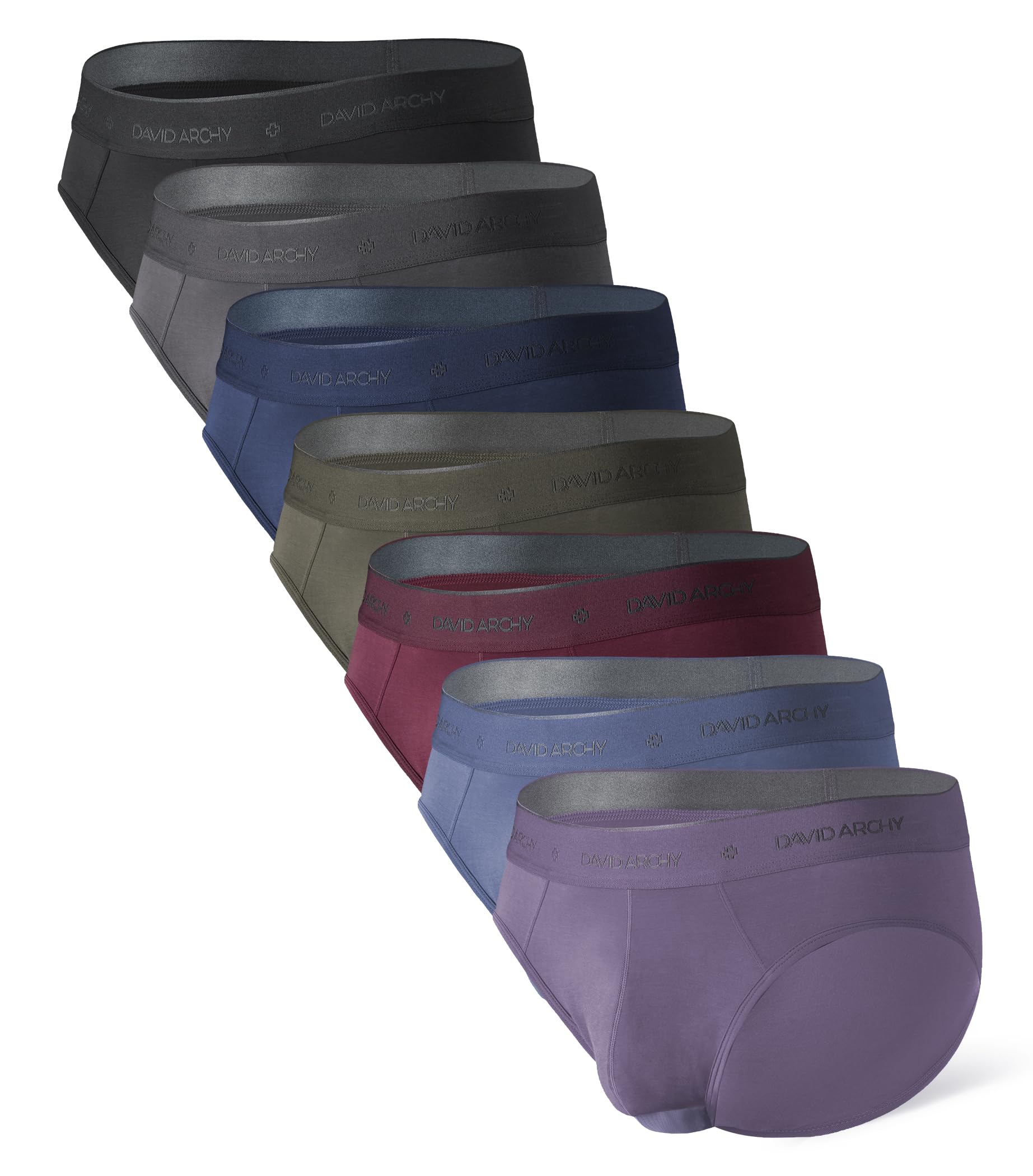 DAVID ARCHY Calzoncillos bóxers Suaves para Hombre Calzoncillos bóxers Vintage para Hombre Conjuntos para Hombre | Doble bolsa con bragueta, sensación de segunda piel ultrasuave, elastano elástico transpirable, antirozaduras, uso diario
