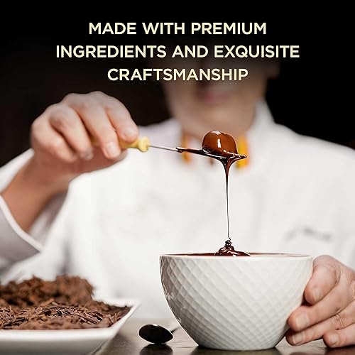 Vista 5 de Godiva Chocolatier Gold Ribbon - Caja de regalo de chocolate surtido de 18 piezas, paquete surtido de dulces de chocolate gourmet, caramelo oscuro