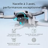 Bundle Drones Caméra Mini 4K, Drone Caméra 4K UHD pour Adultes, < 249 g, Stabilisation de la Nacelle à 3 Axes, Transmission Vidéo sur 10 km, Deux Batteries pour un Temps de Vol max. de 62 min - 3