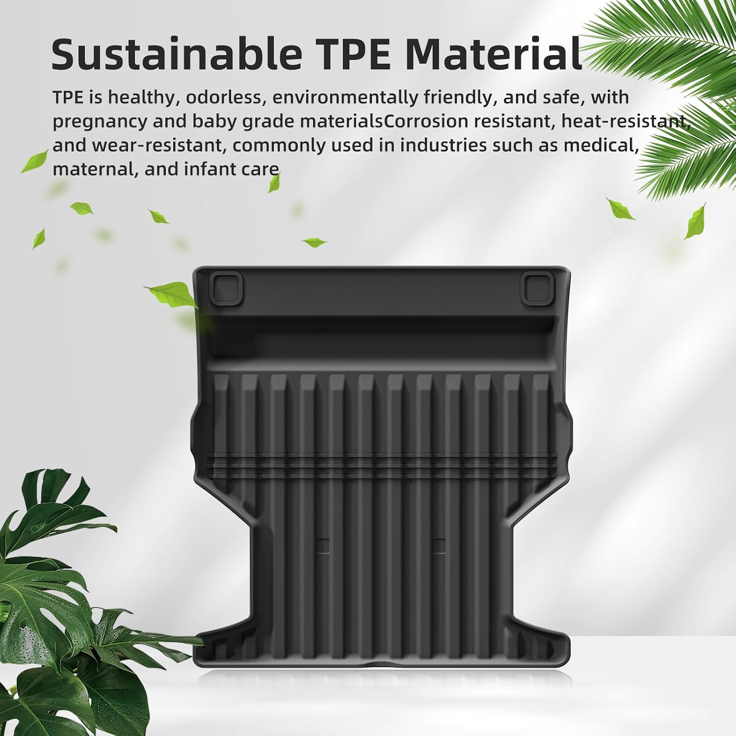 SMABEE Front Cargo Liner for GMC Hummer EV Pickup/SUV 2022-2025 2026 All Weather TPE Front Trunk Mat Heavy Duty Cargo Protection Pad Interior Accessories Black
