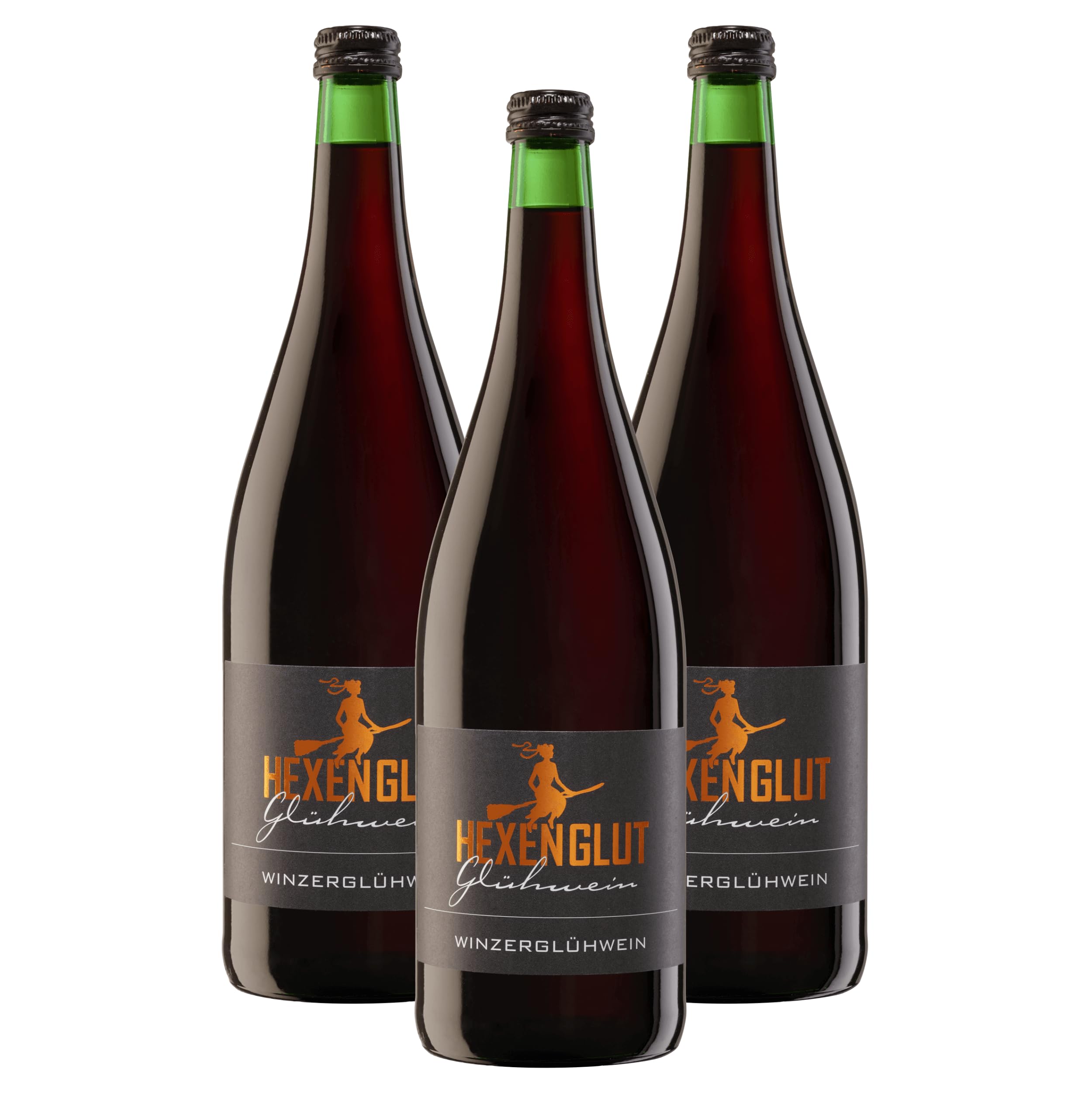 Hex vom Dasenstein Glühwein Rot - HEXENGLUT - weicher harmonischer Rotwein der Hex vom Dasenstein, fein abgestimmt mit Gewürzen - Badischer Wein, Anbaugebiet Ortenau (3 x 1,0 l)