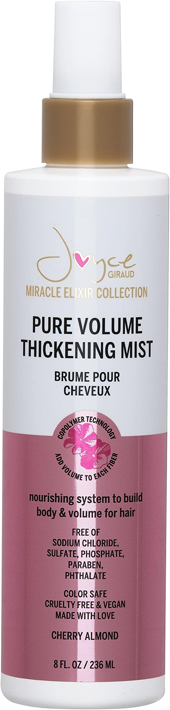 Miracle Elixir CollectionJoyce Giraud Volumizing & Thickening Mist - Adds Volume & Shine, Strengthens & Enriches Hair