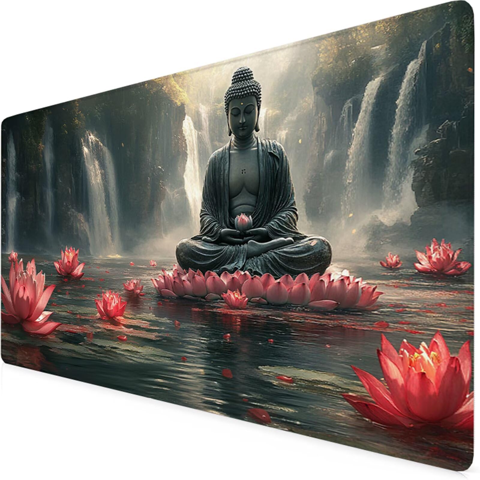 Czarna podkładka pod mysz do gier XXL podkładka pod mysz 1500 x 800 mm podkładka pod mysz pod biurko Wodoodporna podkładka pod mysz Zen z antypoślizgową gumową podstawą zszyte krawędzie podkładka pod