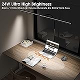 EYOCEAN Desk Lamp, 31.5" LED Desk Lamp for Home Office, Gesture Sensor Desk Light, Dimmable & Color Temperature, Eye-Caring Office Lamp with Remote Control, Brightest Architect Lamp, 24W - 2