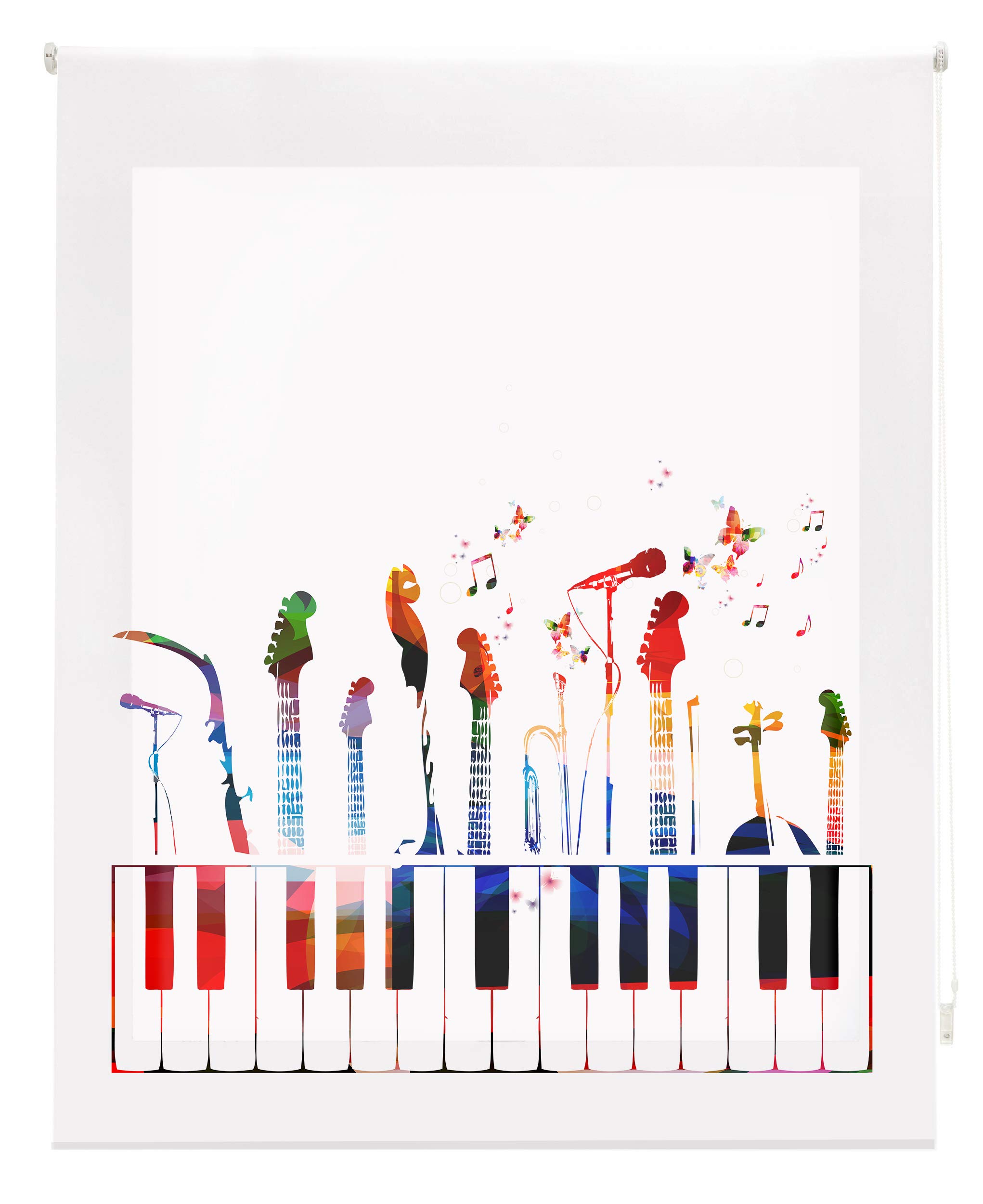 Blindecor Translucent Roller Blind 90 x 180 cm Multicoloured