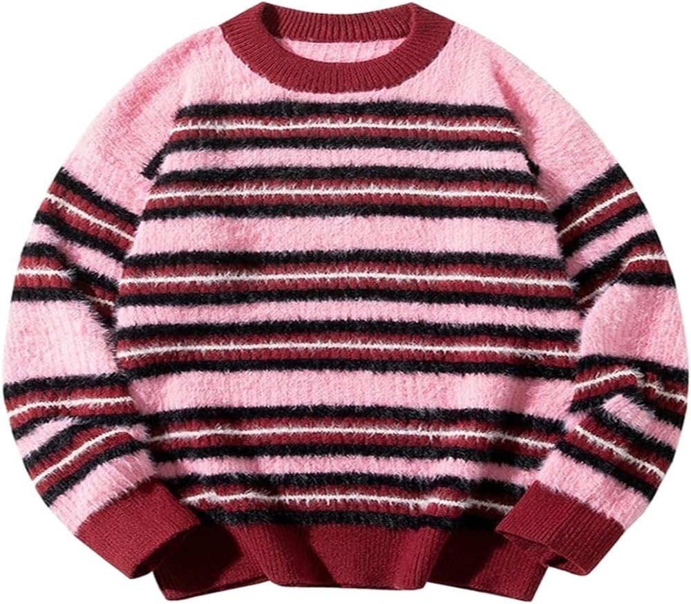 Men's Spring and Autumn Striped Couple Knitted Sweaters