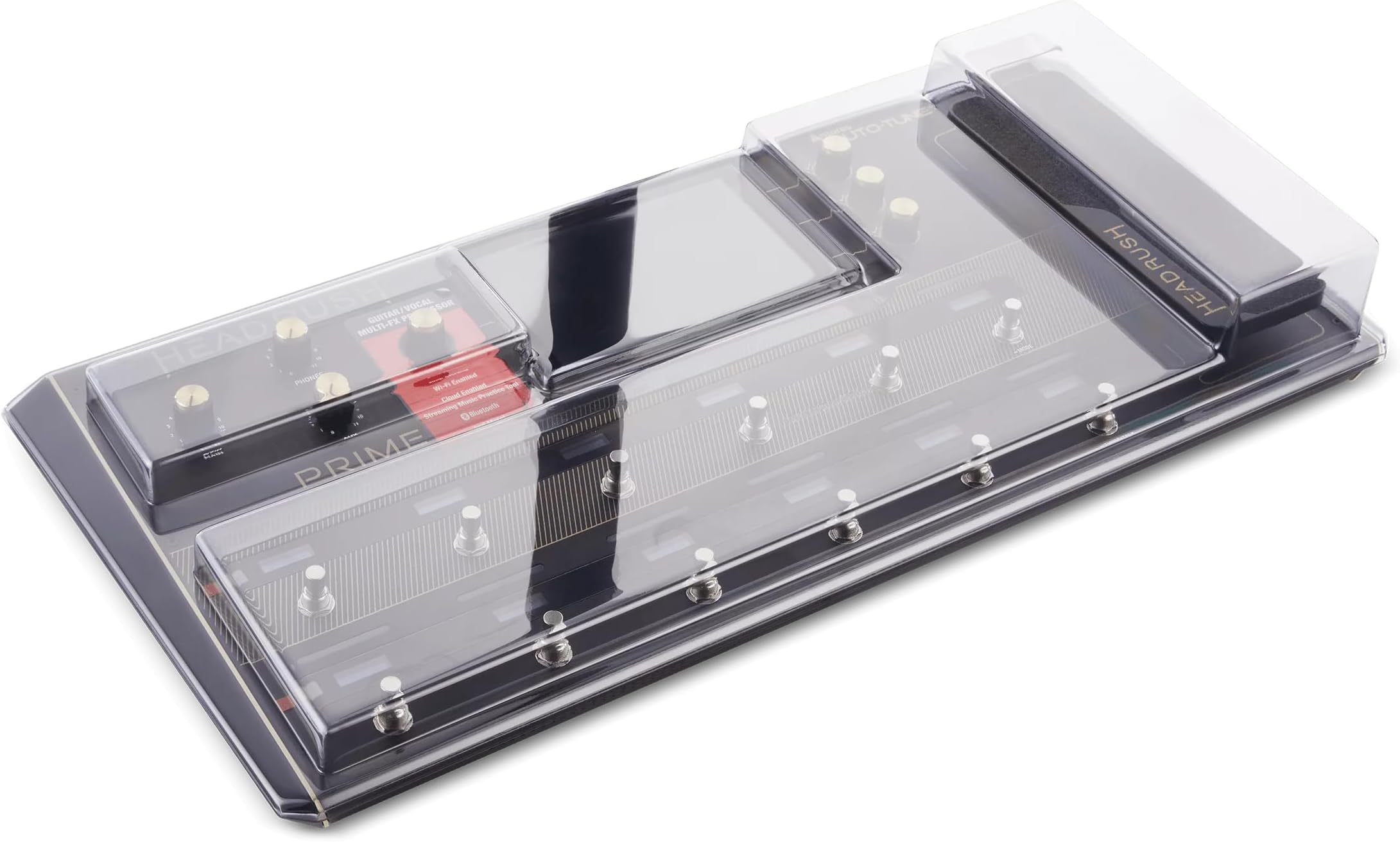 Cover for Headrush Prime - Super-Durable Polycarbonate Protective lid in Smoked Clear Colour, Made in The UK - The Guitarists’ Choice for Unbeatable Protection