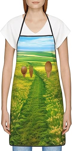 Miniatura 3 de DTGPRO Grassland Paths Apron. Soft And Skin -Friendly, With Pockets, Which Can Be Convenient To Place Items To Be Used At Hand.