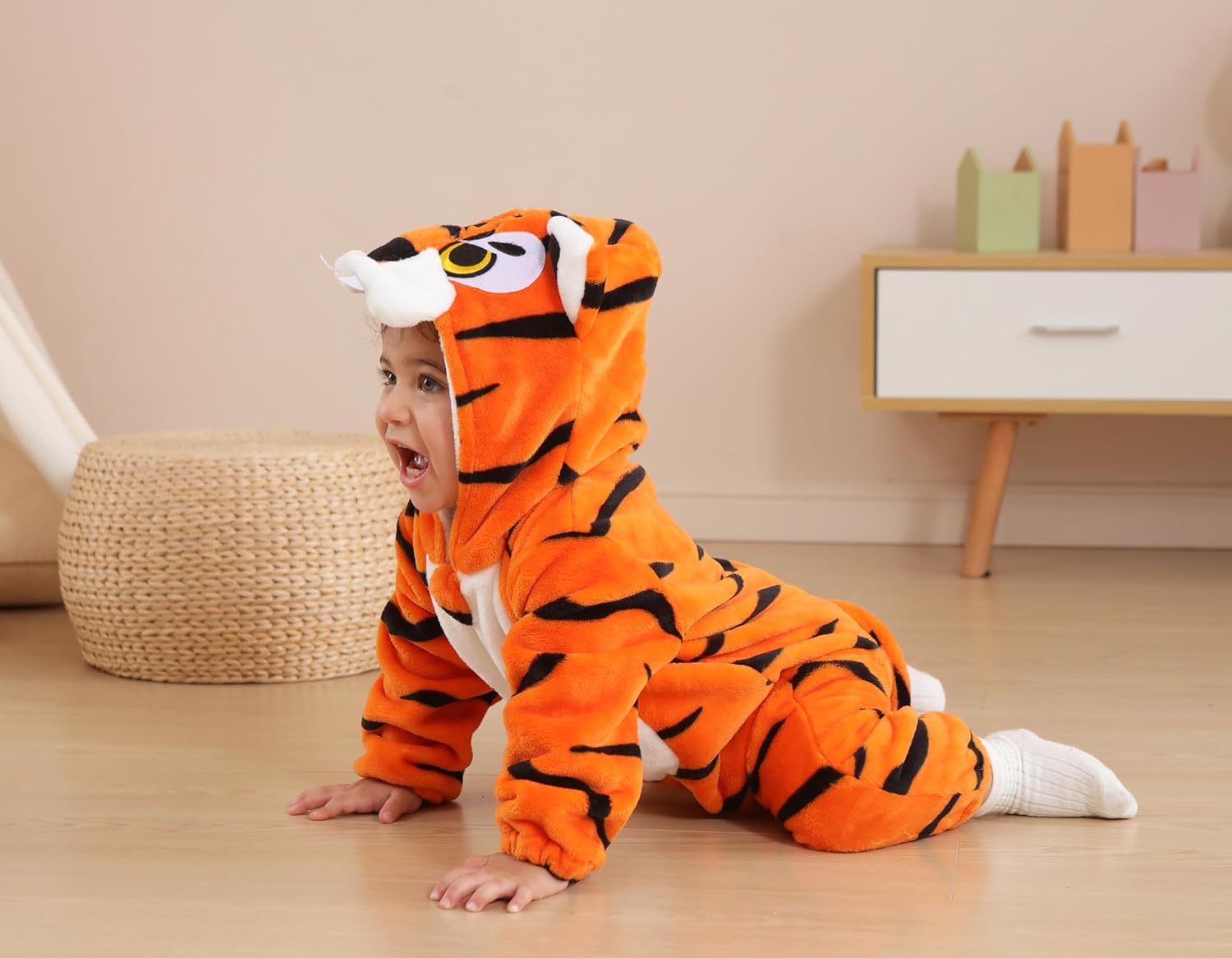 CuteOn Toddler Halloween Costume Onesie Cosplay Romper Christmas Infants Baby Costume Tiger 3Months-4Years - Image 6