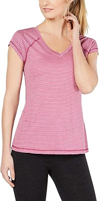 Ideology Womens Fitness Workout T-Shirt Pink XS