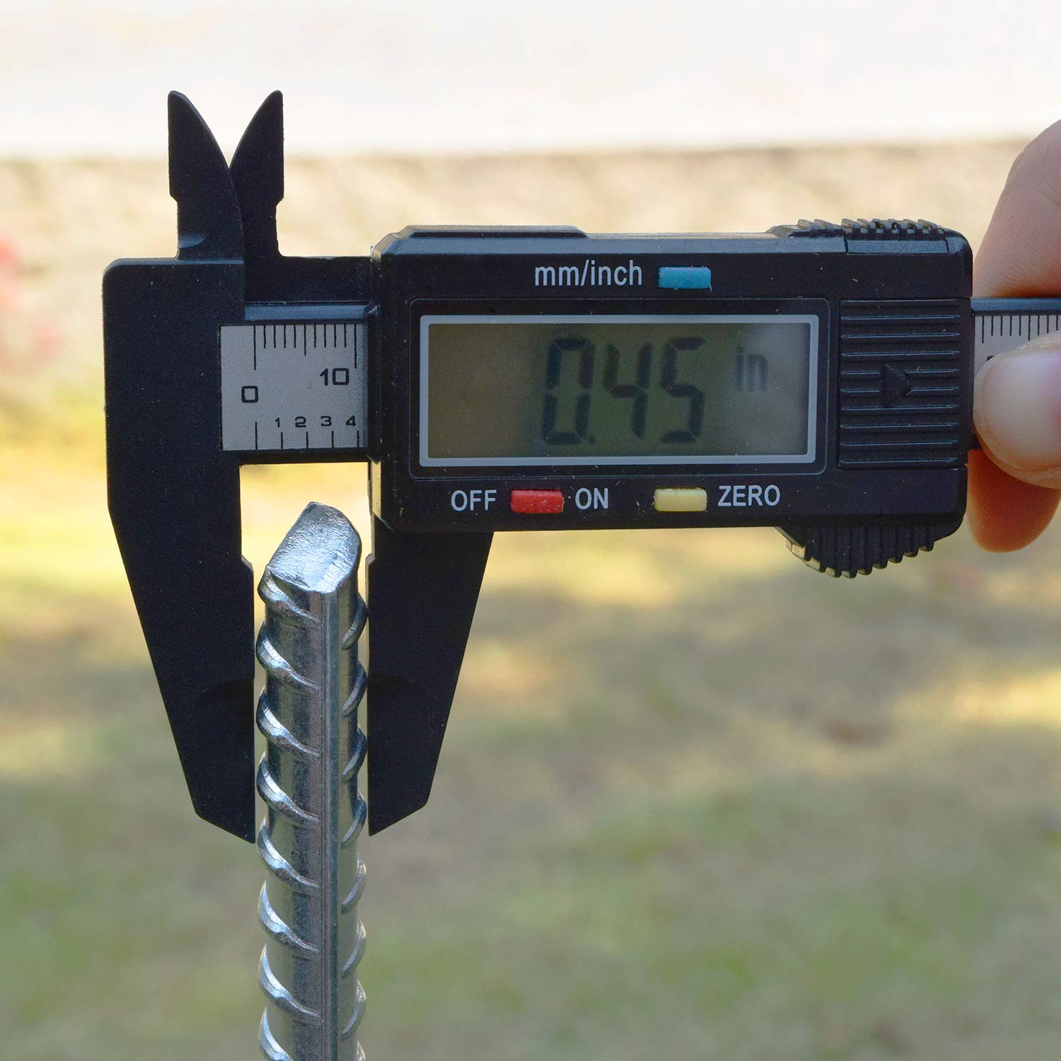 AAGUT 8 Pack Galvanized Rebar Tent Stakes J Hook 12 Inch, Chain Link