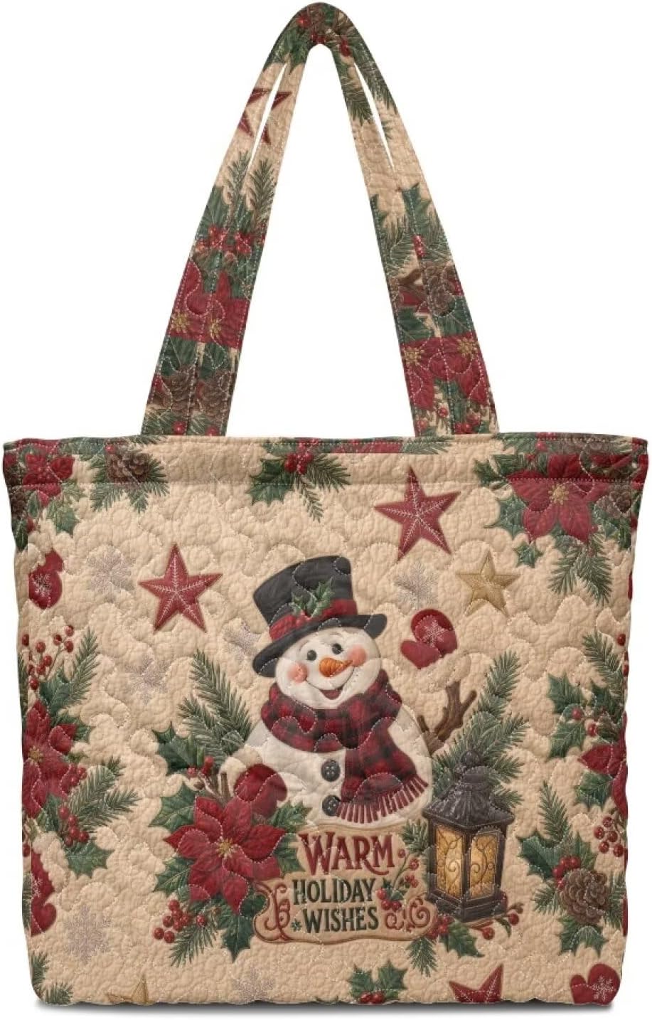 Christmas Women's Tote Bag Quilted Totes