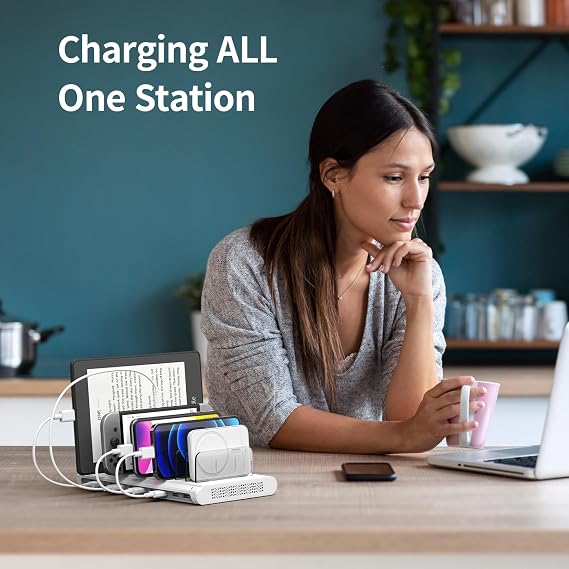 Unitek USB Charging Station, 10 USB Fast Ports Charge Docking Station