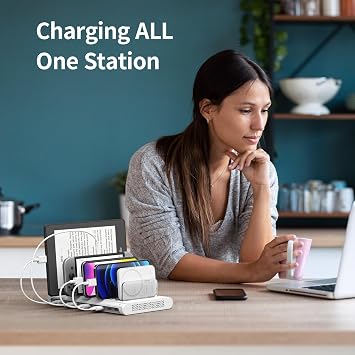 Unitek USB Charging Station, 10 USB Fast Ports Charge Docking Station