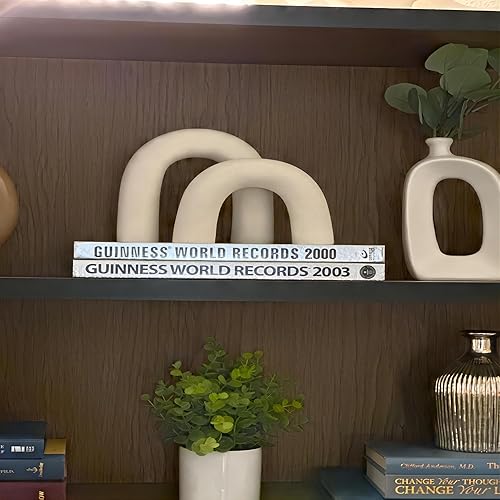 Miniatura 8 de Arco decorativo de cerámica definida, objetos decorativos, decoración neutra del hogar para estantes, decoración estética, decoración del hogar para